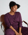 Pina Long Sleeve Lounge Tee - Acai Image Thumbnmail #1