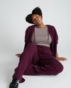 Knitted Mila Lounge Pants - Acai Image Thumbnmail #3