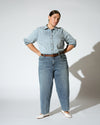 Lou High Rise Barrel Leg Jeans - Rizzo Blue Image Thumbnmail #2