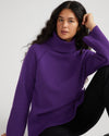 Better-Than-Wool Oversize Turtleneck Sweater - Grape Image Thumbnmail #4