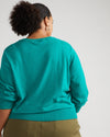 Savvy Fine Knit Crew Sweater - Poseidon Image Thumbnmail #3