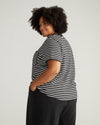 Breton Stripe Garcon Tee - Black/White Stripe Image Thumbnmail #3