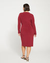 Velvety-Cool Jersey Twist Dress - Rioja Image Thumbnmail #4