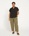 Karlee Stretch Cotton Twill Cargo Pants - Ivy Image Thumbnmail #1