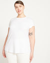 Ashley Cap Sleeve Tee - White Image Thumbnmail #7