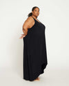 Athena Divine Jersey Dress - Black Image Thumbnmail #3