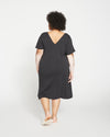 Aubrey V Neck Sleep Dress - Black Image Thumbnmail #4