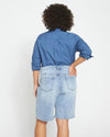 Bae Denim Shorts - New Wave Blue Image Thumbnmail #5