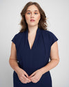 Cambria Luxe Twill Jumpsuit - Navy Image Thumbnmail #2