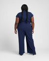 Cambria Luxe Twill Jumpsuit - Navy Image Thumbnmail #6