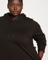 Carefree Hoodie Sweatshirt Dress - Black Image Thumbnmail #1