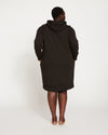 Carefree Hoodie Sweatshirt Dress - Black Image Thumbnmail #5