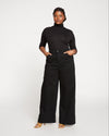 Carrie High Rise Wide Leg Jeans - Black Image Thumbnmail #1