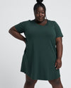 Halie T—Shirt Dress - Forest Green Image Thumbnmail #5