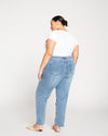 Whitney Super High Rise Seam Tapered Leg Jeans - Distressed Light Blue Image Thumbnmail #10