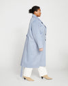 Reversible Double Face Luxe Coat - Frost Blue Image Thumbnmail #3