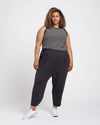 Lucy Relaxed Jersey Pants - Black Image Thumbnmail #1