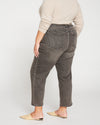 Donna High Rise Curve Straight Leg Jeans 27 Inch - Stonewash Black Image Thumbnmail #3