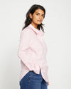 Elbe Popover Stretch Poplin Shirt Classic Fit - Pink/White Stripe Image Thumbnmail #4