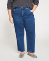 Etta High Rise Straight Leg Jeans 28 Inch - Aged Indigo Image Thumbnmail #2