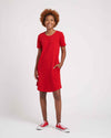 Halie T-Shirt Dress - Red Image Thumbnmail #1