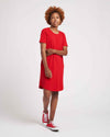 Halie T-Shirt Dress - Red Image Thumbnmail #3