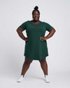 Halie T—Shirt Dress - Forest Green Image Thumbnmail #1