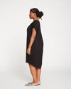 Helen Liquid Jersey Shift Dress - Black Image Thumbnmail #4