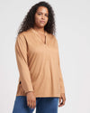 Groove High-Low Pique Tunic - Camel Image Thumbnmail #1