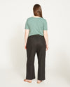 Iris Linen Easy Pull-On Pants - Black Image Thumbnmail #6