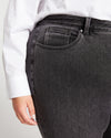 Joni High Rise Curve Slim Leg Jeans 27 Inch - Soft Black Image Thumbnmail #5