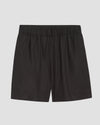 Juniper Linen Easy Pull-On Shorts - Black Image Thumbnmail #1