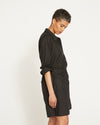 Juniper Linen Easy Pull-On Shorts - Black Image Thumbnmail #8