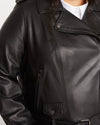 Leeron Leather Moto Jacket - Black Image Thumbnmail #2
