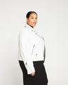 Leeron Leather Moto Jacket - White Image Thumbnmail #2