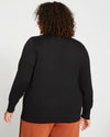 Statement Wrap Sweater - Black Image Thumbnmail #4
