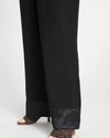 Soiree Double Luxe Pull-On Pants - Black/Black Shine Image Thumbnmail #2