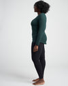 Mia Long Sleeve Movement Tee - Forest Green Image Thumbnmail #3