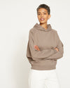 French Terry Pullover Hoodie - Khaki Image Thumbnmail #3
