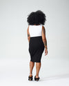 Petite Danube Jersey Skirt - Black Image Thumbnmail #3