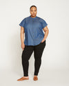 Perfect Tencel Chambray Short Sleeve Shirt - Midnight Blue Image Thumbnmail #7