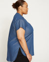 Perfect Tencel Chambray Short Sleeve Shirt - Midnight Blue Image Thumbnmail #9