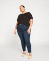 Debbie High Rise Seam Skinny Jeans - Dark Indigo Image Thumbnmail #1