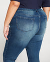 Seine High Rise Skinny Jeans 27 Inch - Distressed Blue Image Thumbnmail #4