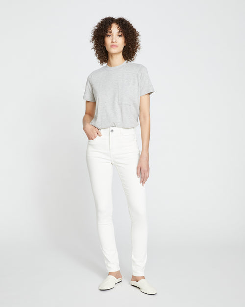 Seine High Rise Skinny Jeans 32 Inch - White
