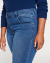 Seine Mid Rise Skinny Jeans 27 Inch - True Blue Image Thumbnmail #4