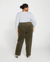Cassidy High Rise Straight Corduroy Pants - Fatigue Image Thumbnmail #4