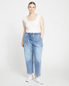 Karlee High Rise Tapered Jeans - Aged Atlantic Blue Image Thumbnmail #2