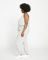 Superfine French Terry Jumpsuit - Heather Grey Image Thumbnmail #3