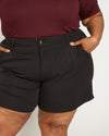 Smart Stretch Twill Shorts - Black Image Thumbnmail #3